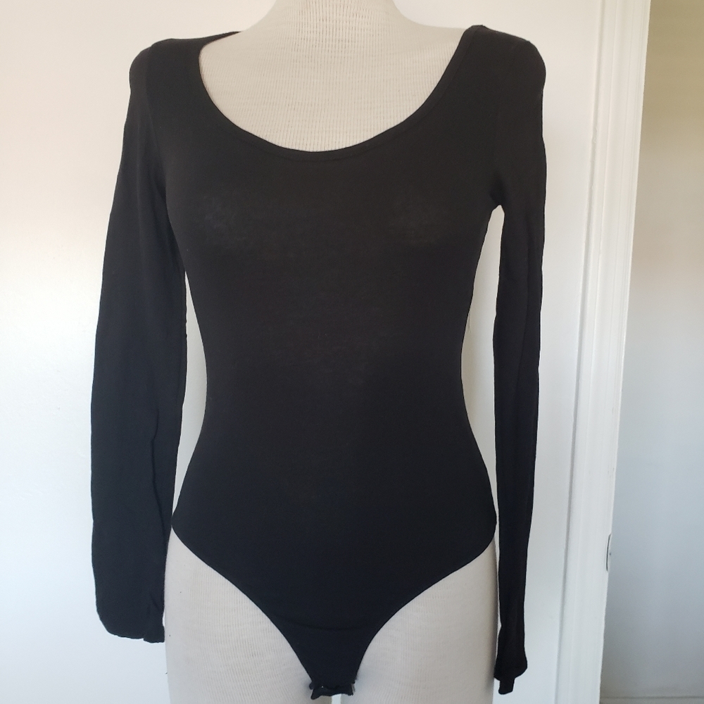 Bozzolo Girls Black Longsleeve Leatatd Size L